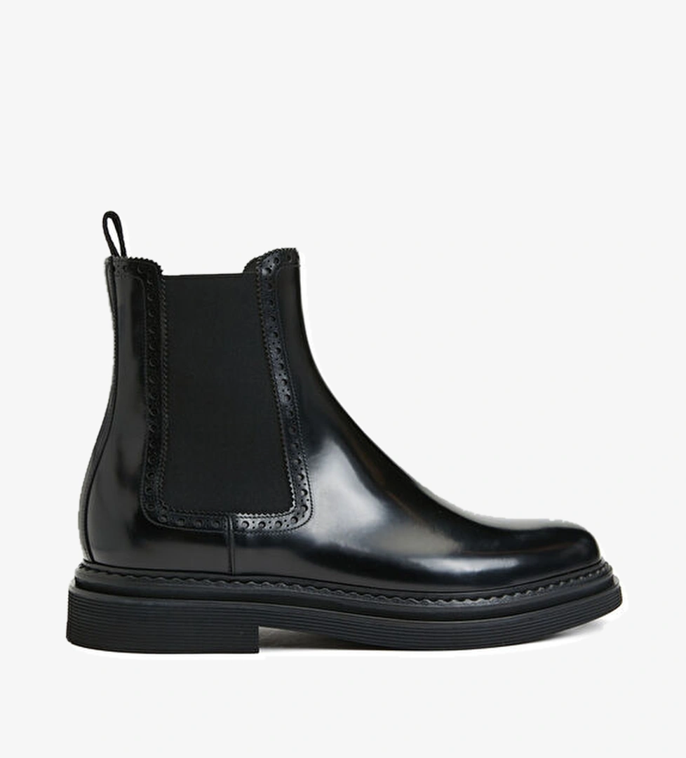 Dolce&gabbana Siyah Erkek Deri Bot model görseli