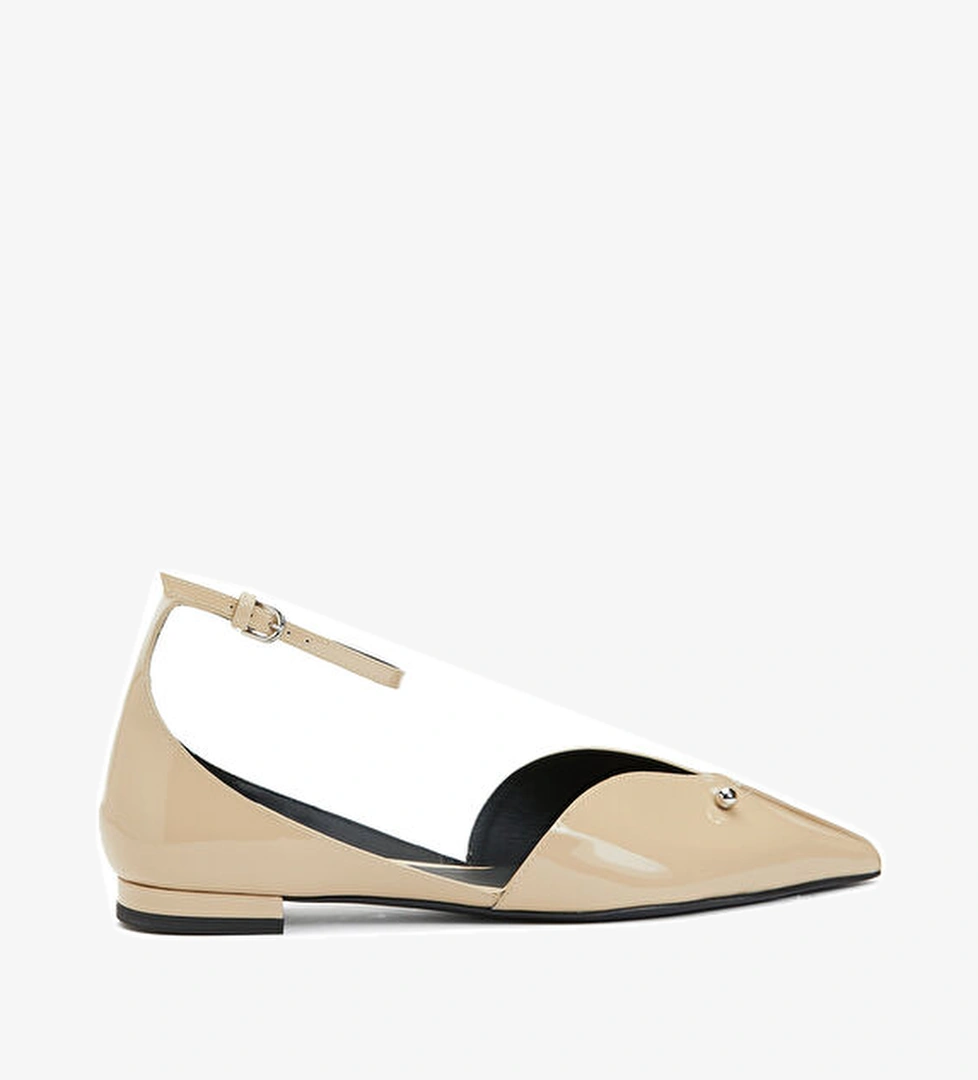 Emporio Armani Bej Deri Babet model görseli