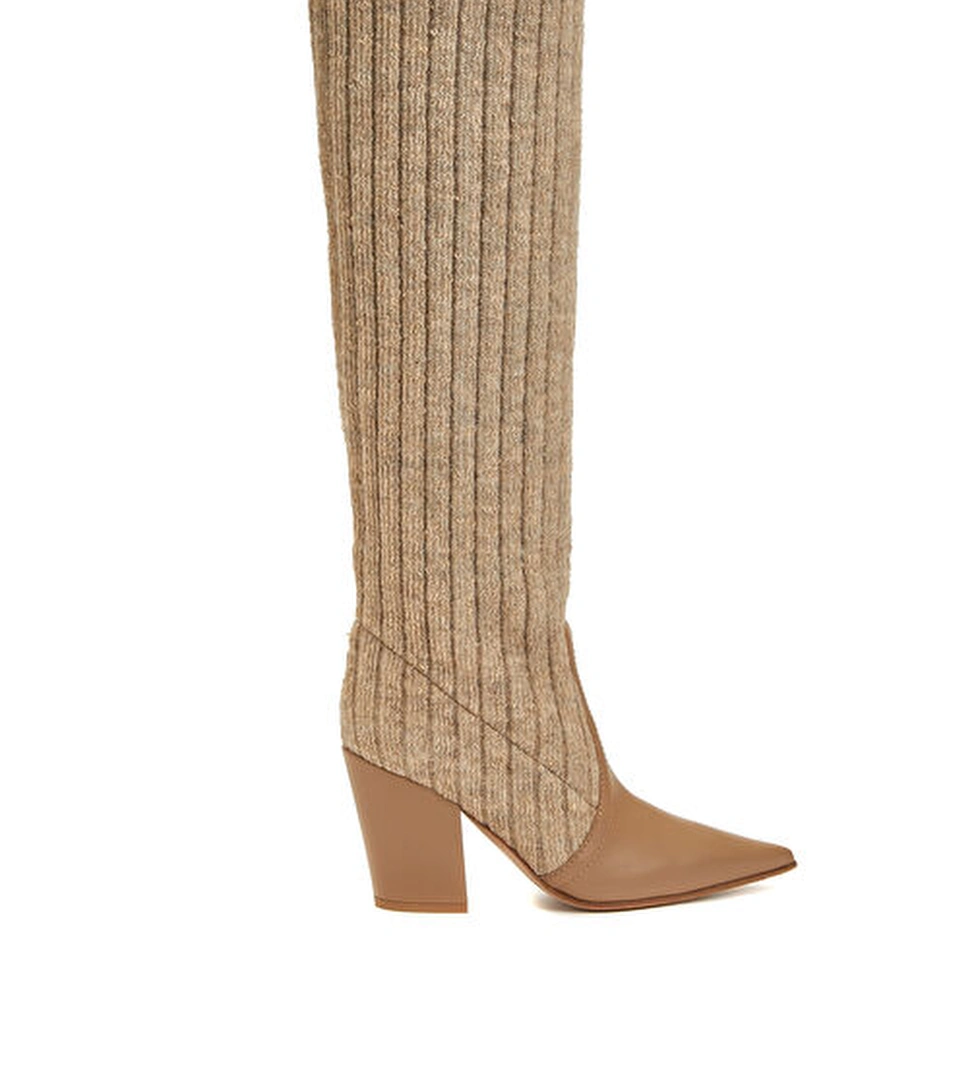 Gianvito Rossi Bej Kadın Çizme model görseli