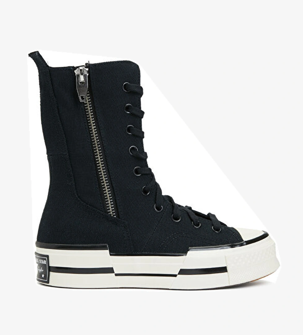 Chuck 70 Plus Siyah Beyaz Kadın Kanvas Sneaker - Görsel 1