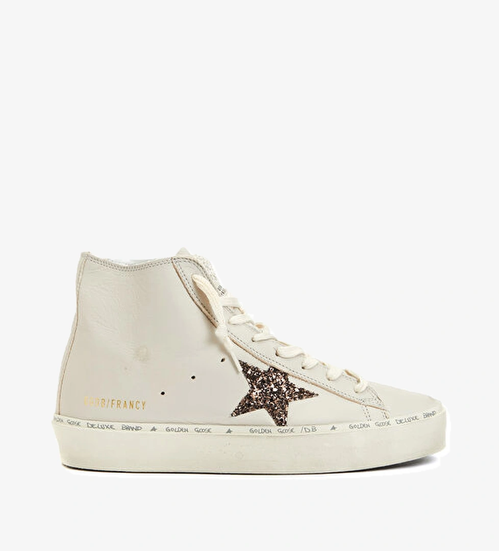 Golden Goose Francy Bej Kahve Kadın Deri Sneaker model görseli