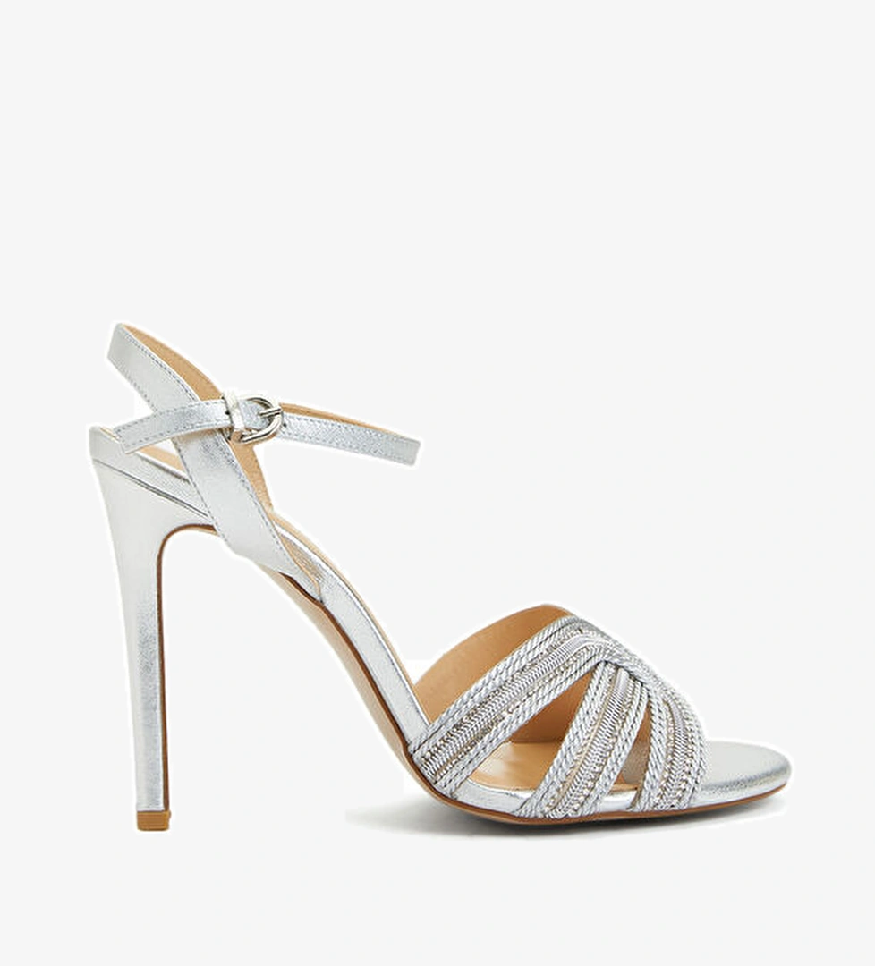 Network Network Silver Gümüş Rengi Kadın Deri Sandalet Sandalet & Terlik | Beymen Gümüş - 1. görsel