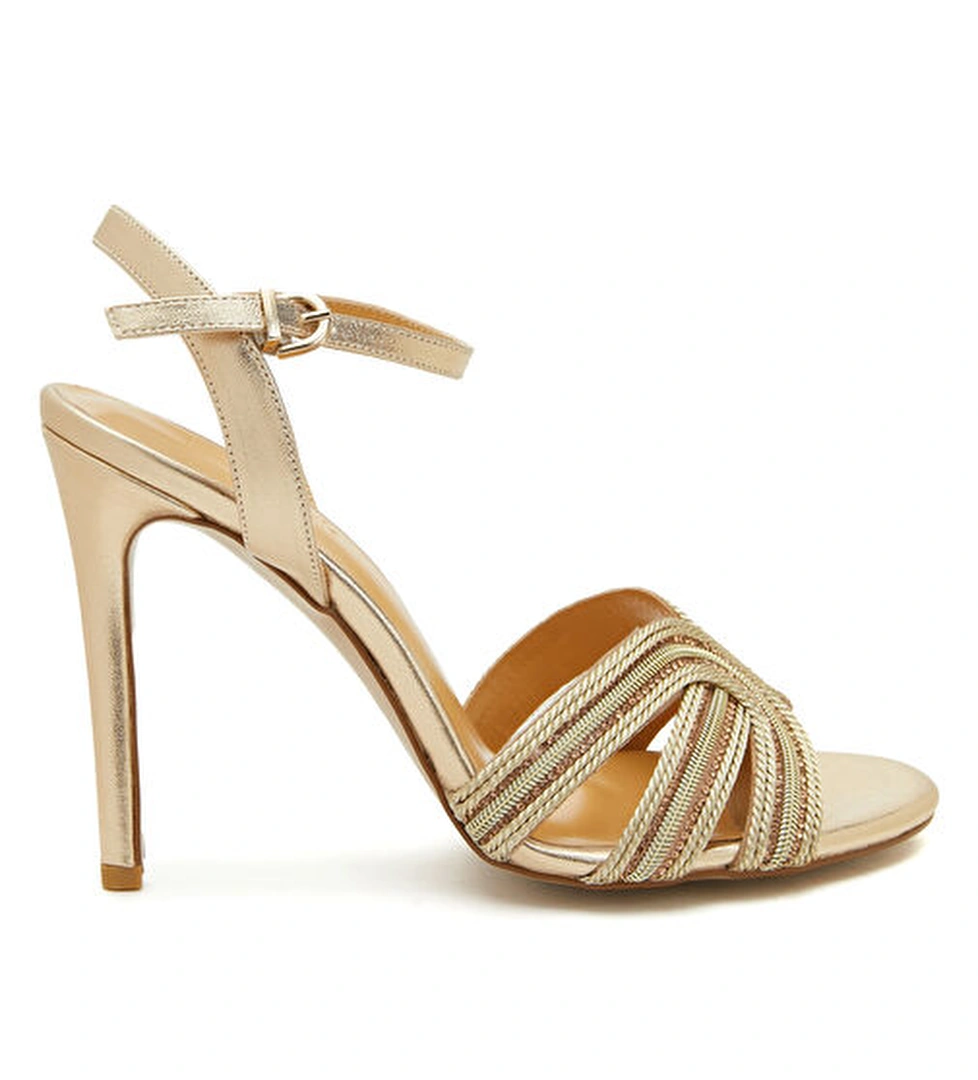 Network Network Gold Kadın Deri Sandalet Sandalet & Terlik | Beymen Gold - 1. görsel