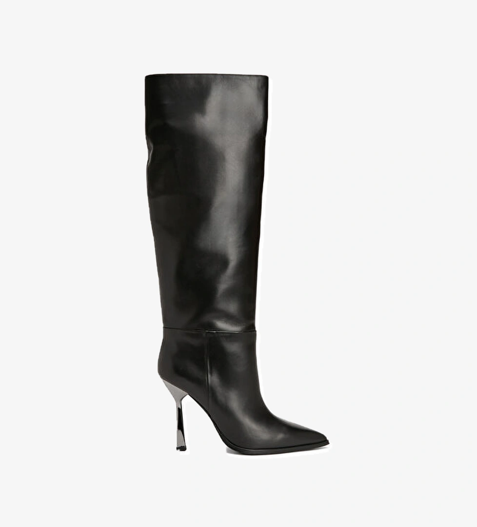 Network Network Siyah Kadın Deri Çizme Bot | Beymen Siyah - 1. görsel