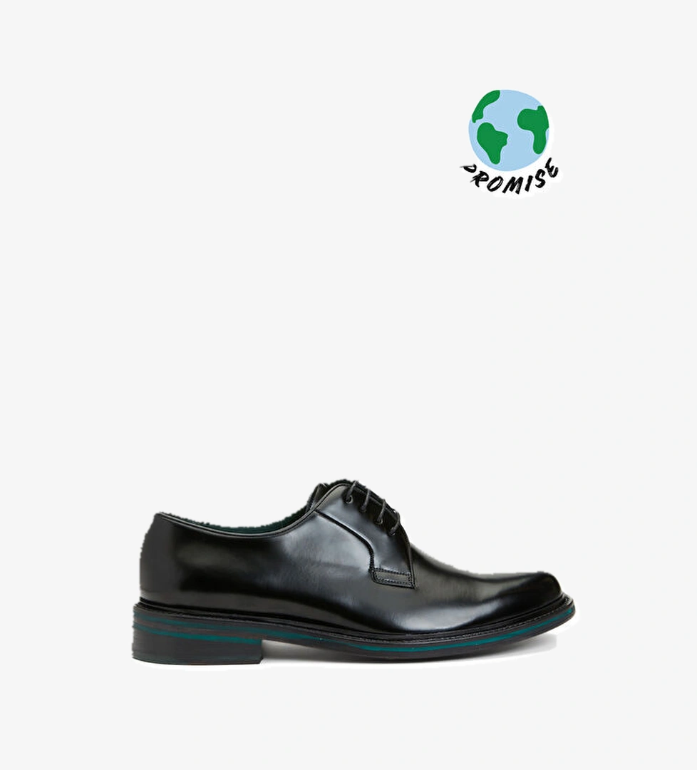 George Hogg Siyah Erkek Deri Ayakkabı model görseli