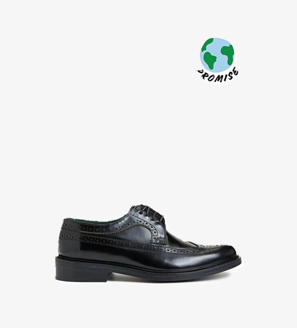 George Hogg Siyah Erkek Deri Ayakkabı model görseli