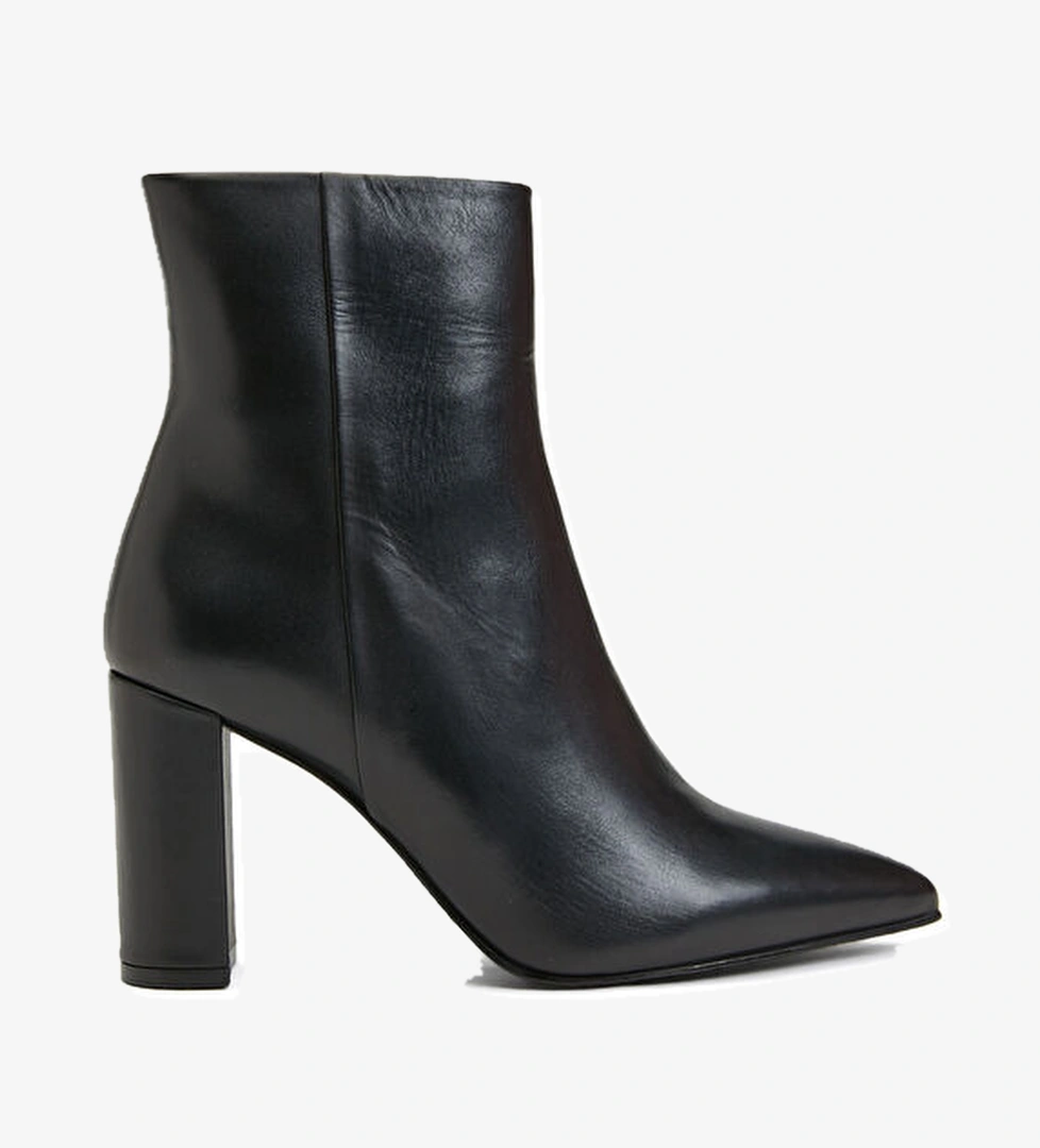 George Hogg Siyah Kadın Deri Bot model görseli