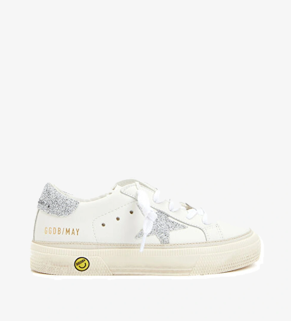 May Beyaz Çocuk Deri Sneaker - Görsel 1
