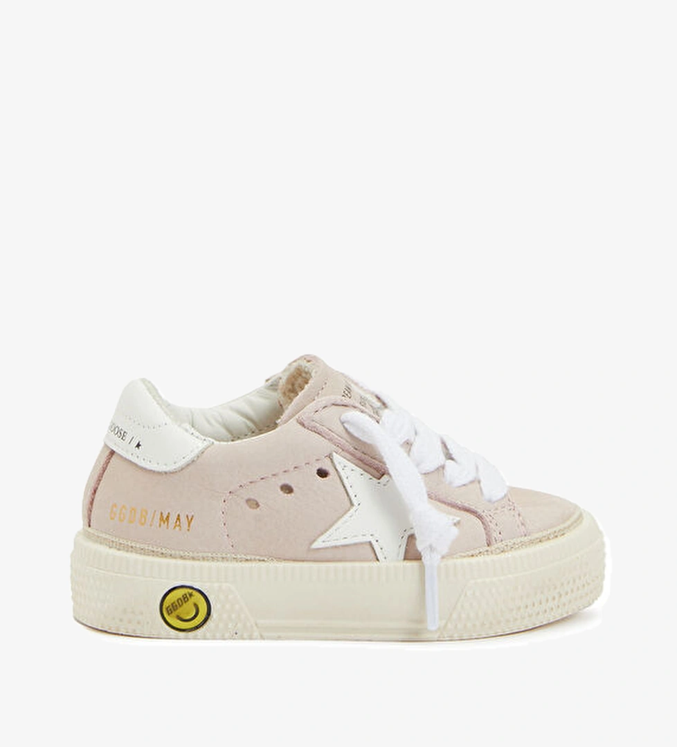 Golden Goose May Pembe Beyaz Kız Çocuk Deri Sneaker model görseli
