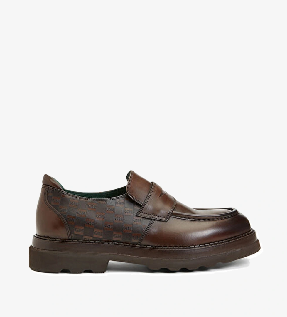 George Hogg Kahverengi Erkek Deri Loafer model görseli