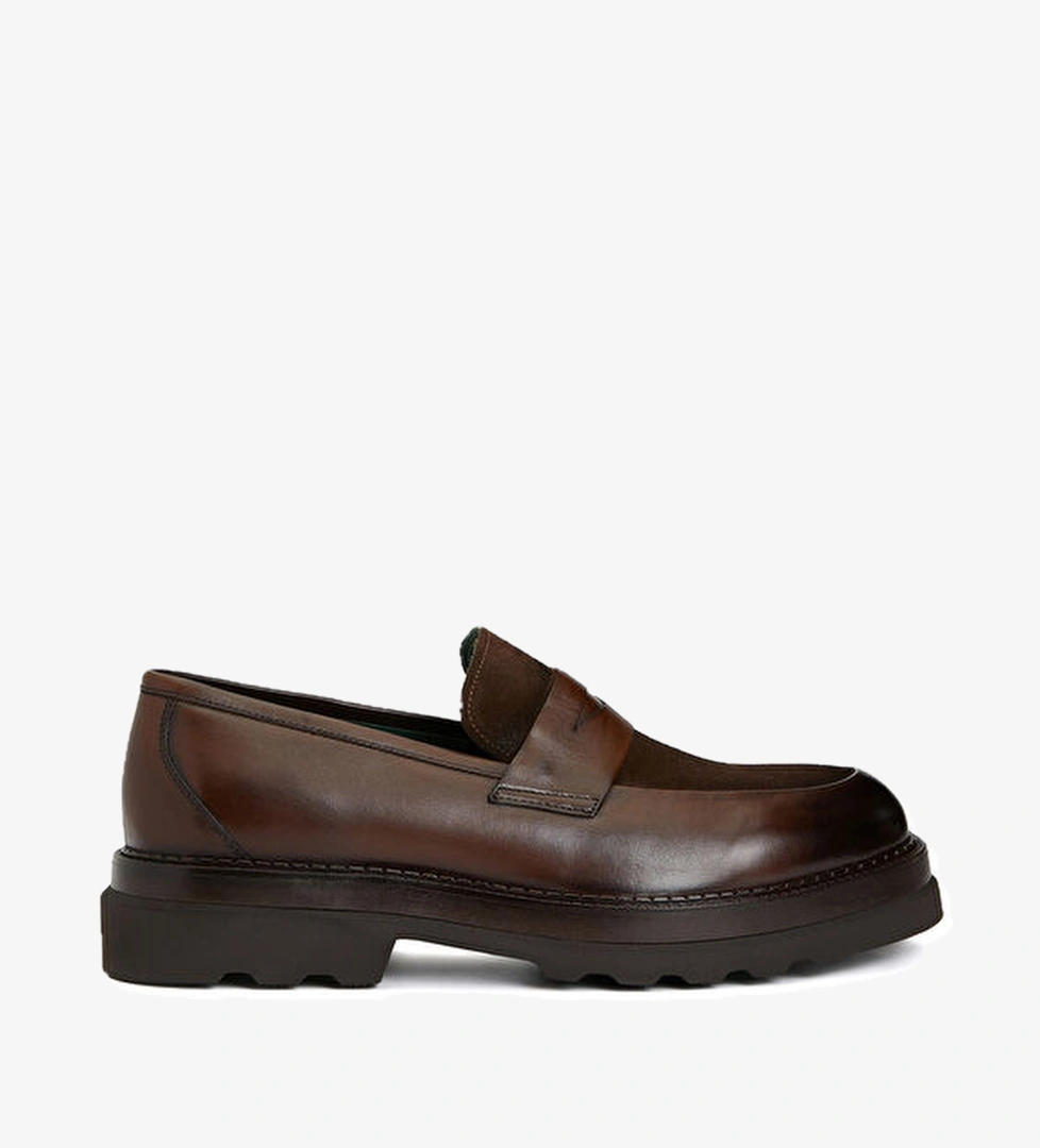 George Hogg Kahverengi Erkek Süet Loafer model görseli