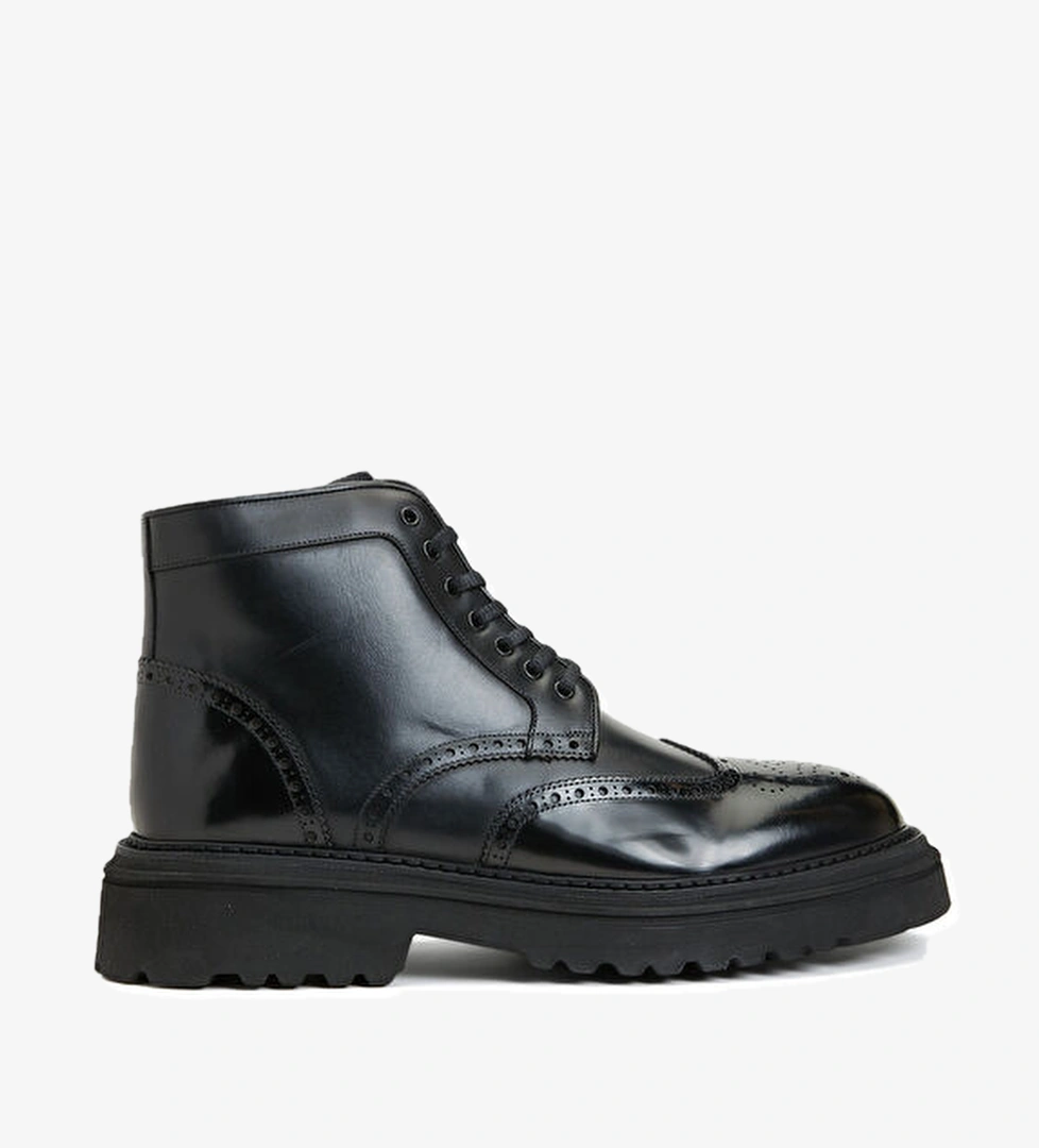 Divarese Divarese Siyah Erkek Deri Bot | Beymen Siyah - 1. görsel