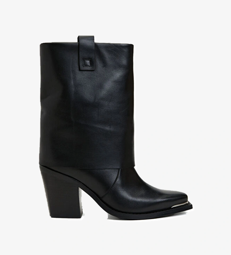 Divarese Divarese Siyah Kadın Deri Bot | Beymen Siyah - 1. görsel