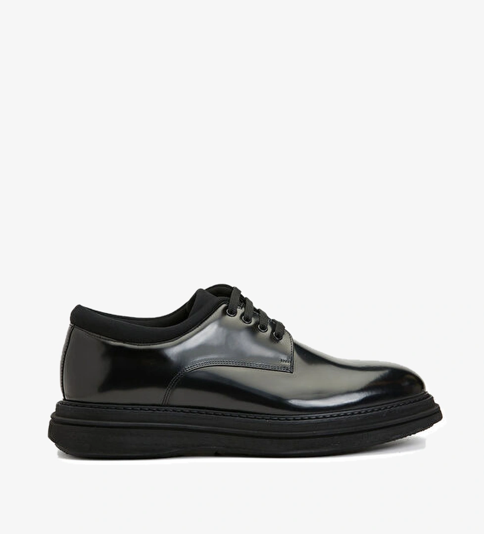 Divarese Siyah Erkek Deri Ayakkabı model görseli