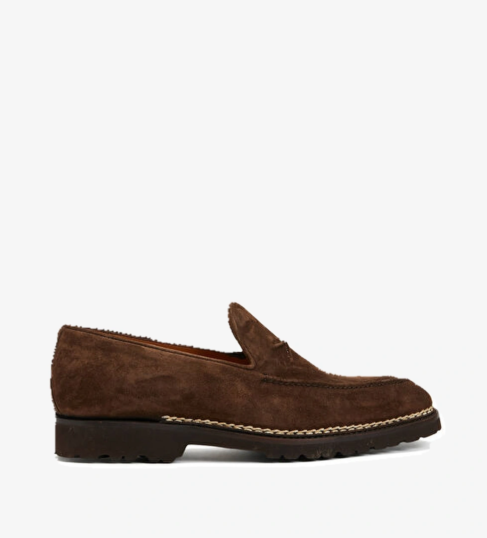 Bontoni Koyu Kahverengi Erkek Deri Loafer model görseli