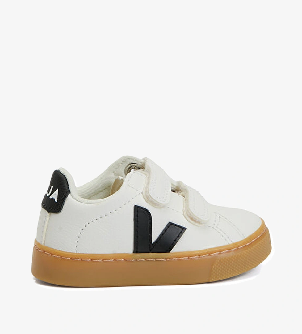 Small Esplar Chromefree Beyaz Çocuk Deri Sneaker - Görsel 1