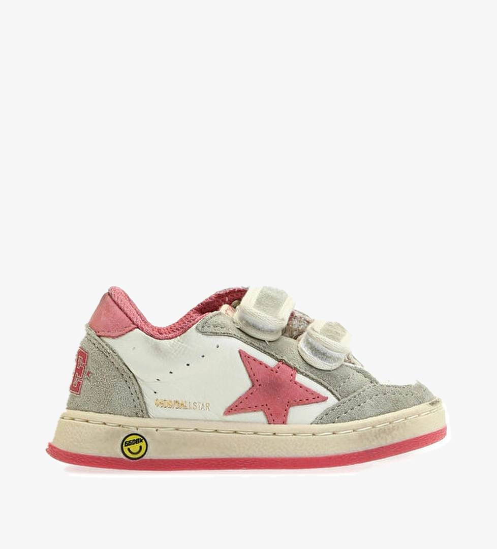 Golden Goose Ball Star Pembe Bebek Deri Sneaker model görseli
