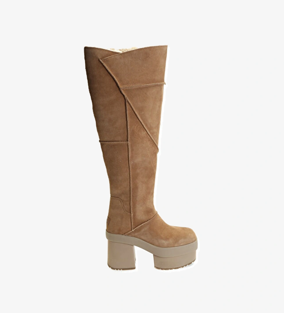 Ugg New Heights Platform Xtra Taba Kadın Süet Bot model görseli