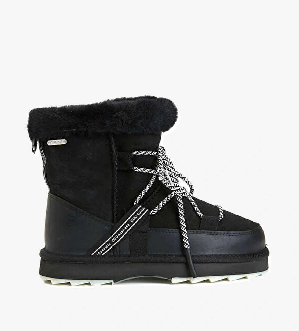 Emu Blurred Siyah Kadın Deri Bot model görseli