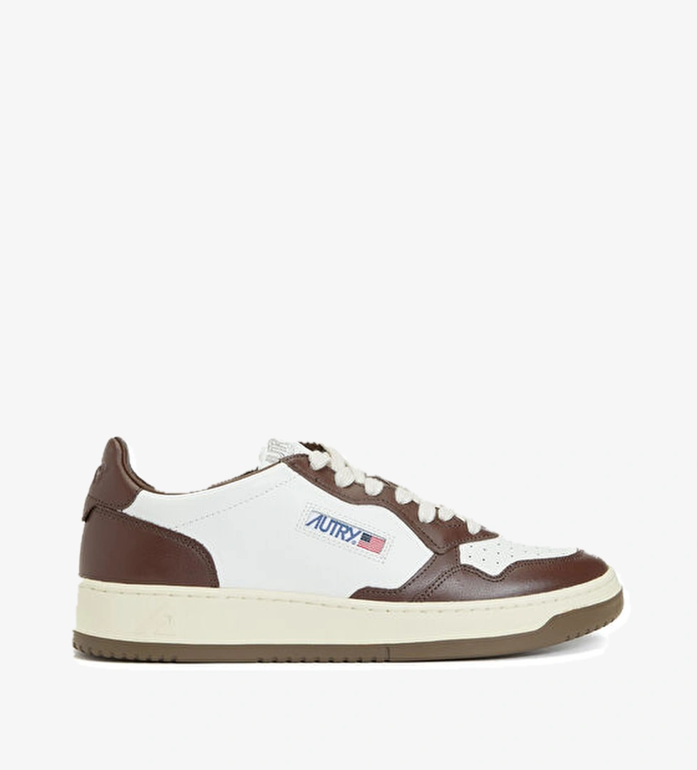 Çok Renkli Erkek Deri Sneaker - Görsel 1