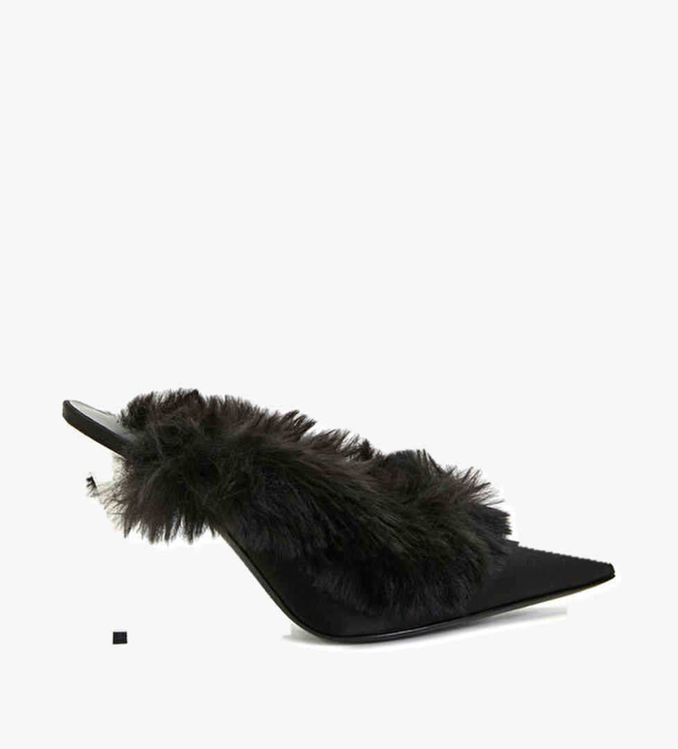 Magda Butrym Siyah Kadın İpek Terlik model görseli