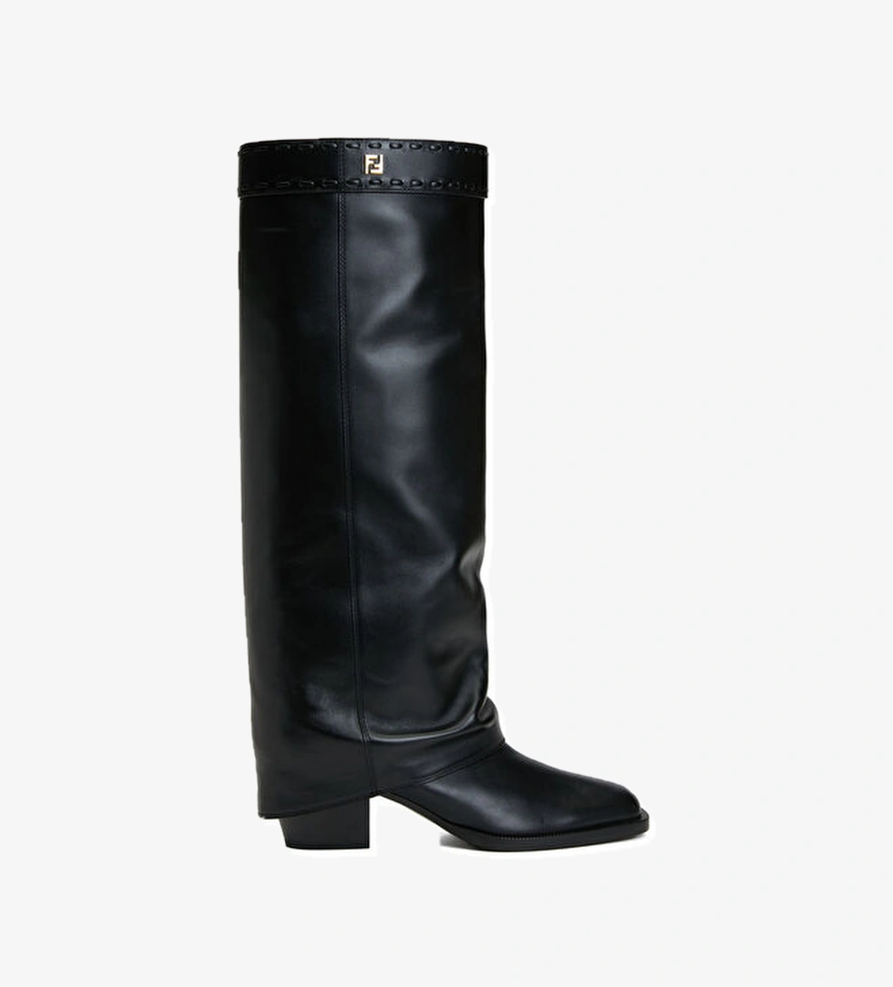 Fendi Siyah Kadın Deri Çizme model görseli