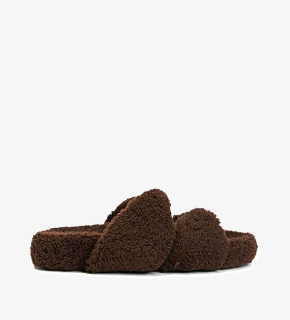 Aquazzura Twist Koyu Kahverengi Kadın Deri Terlik model görseli