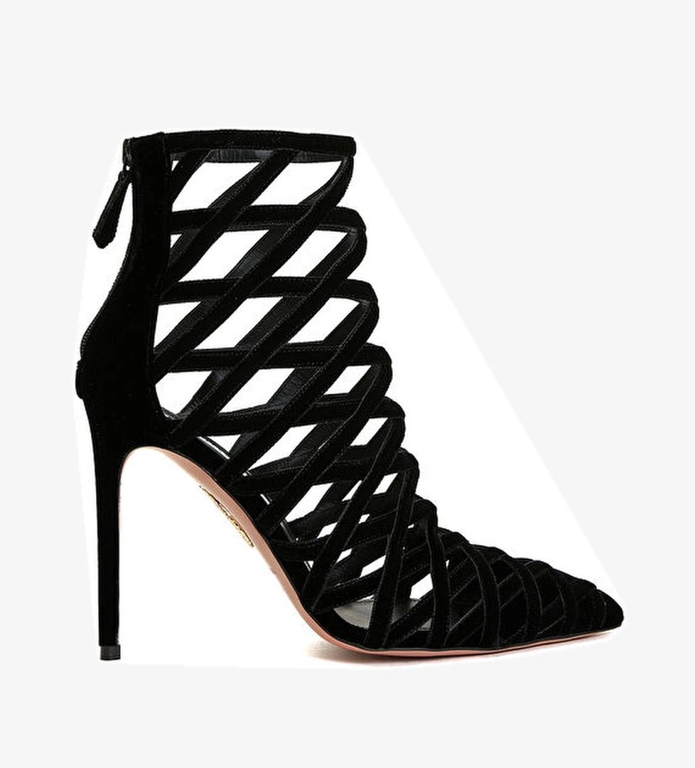 Aquazzura Romance Siyah Kadın Bot model görseli