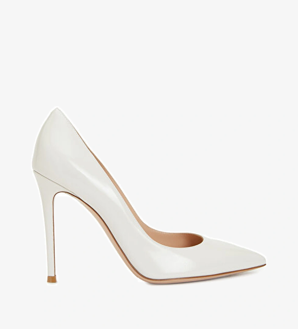 Gianvito Rossi Ekru Deri Stiletto model görseli