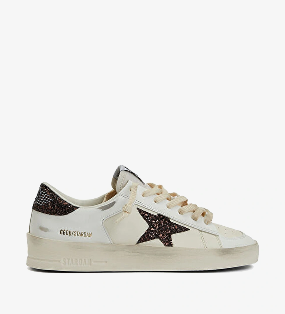 Golden Goose Beyaz Ekru Golden Goose Stardan