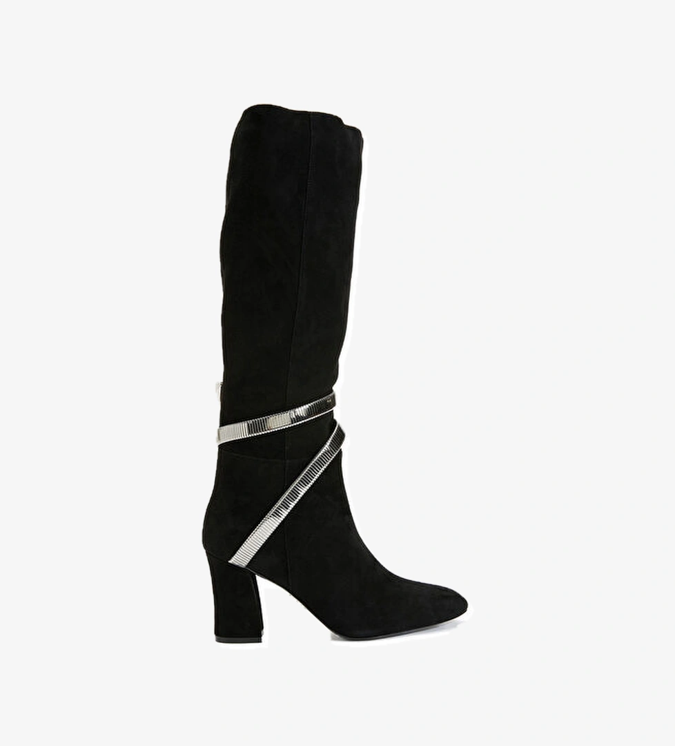 Rene Caovilla Juniper Siyah Kadın Deri Çizme model görseli