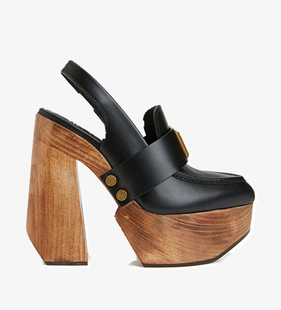 Bonnie Siyah Kadın Deri Ayakkabı - Görsel 1