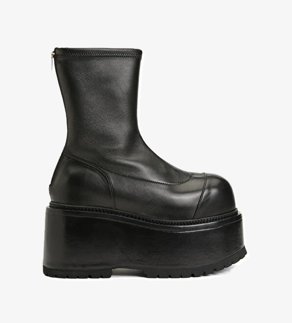 Balmain Siyah Kadın Deri Bot model görseli