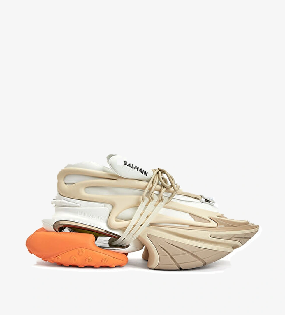 Balmain Unicorn Turuncu Beyaz Erkek Sneaker model görseli