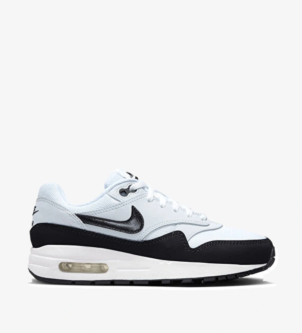 Air Max 1 Siyah Beyaz Erkek Çocuk Deri Sneaker - Görsel 1