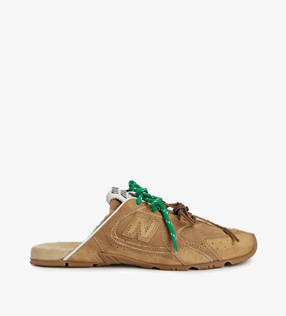 x New Balance Bej Kadın Deri Sneaker - Görsel 1