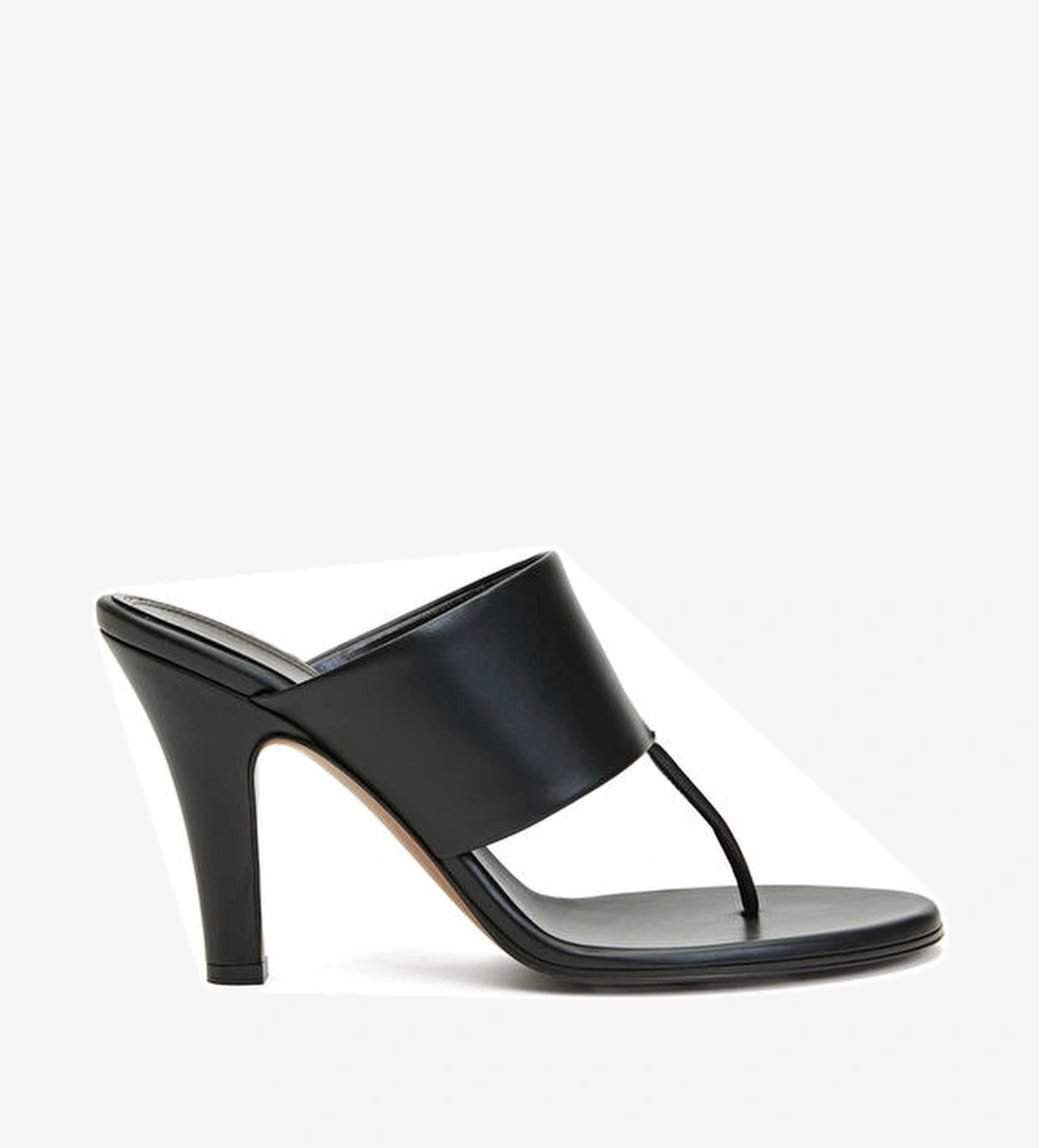 Signum Siyah Kadın Deri Terlik - Görsel 1