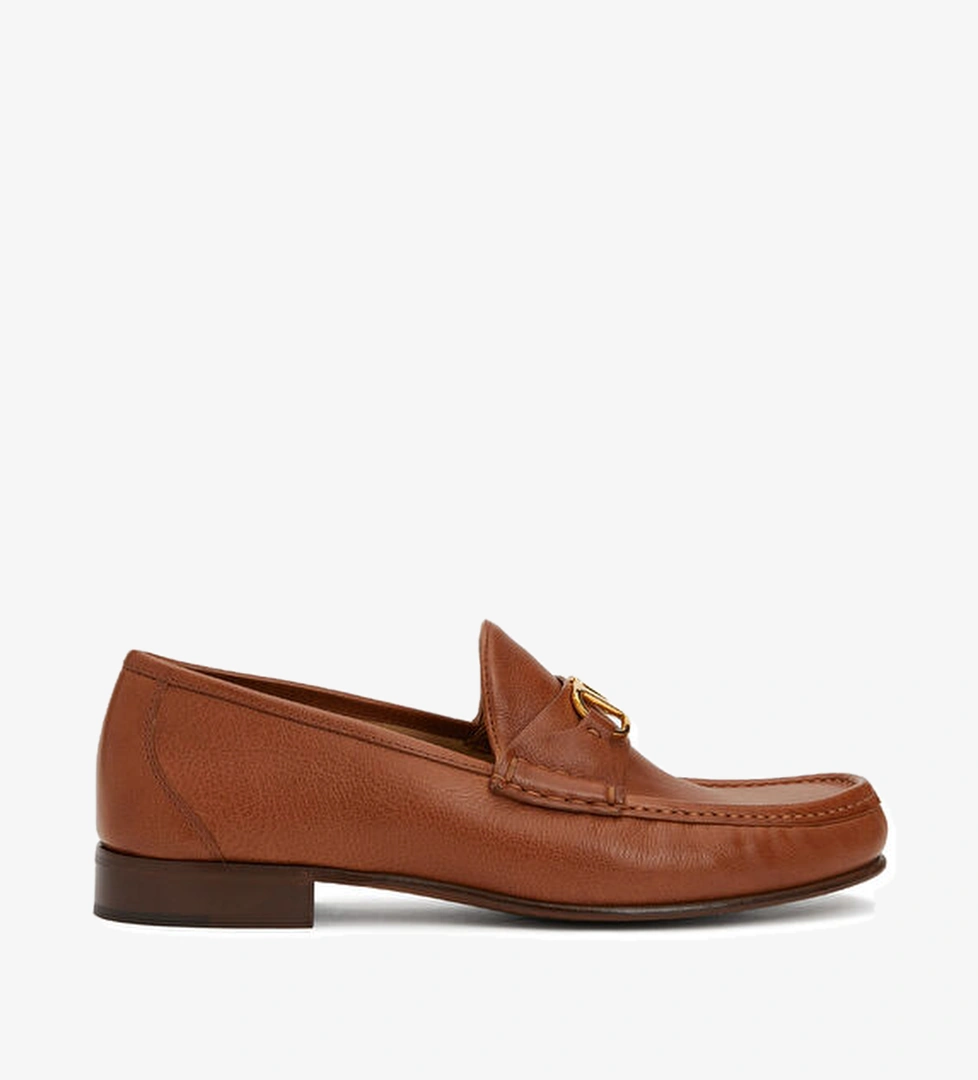Valentino Garavani VLogo Taba Erkek Deri Loafer model görseli