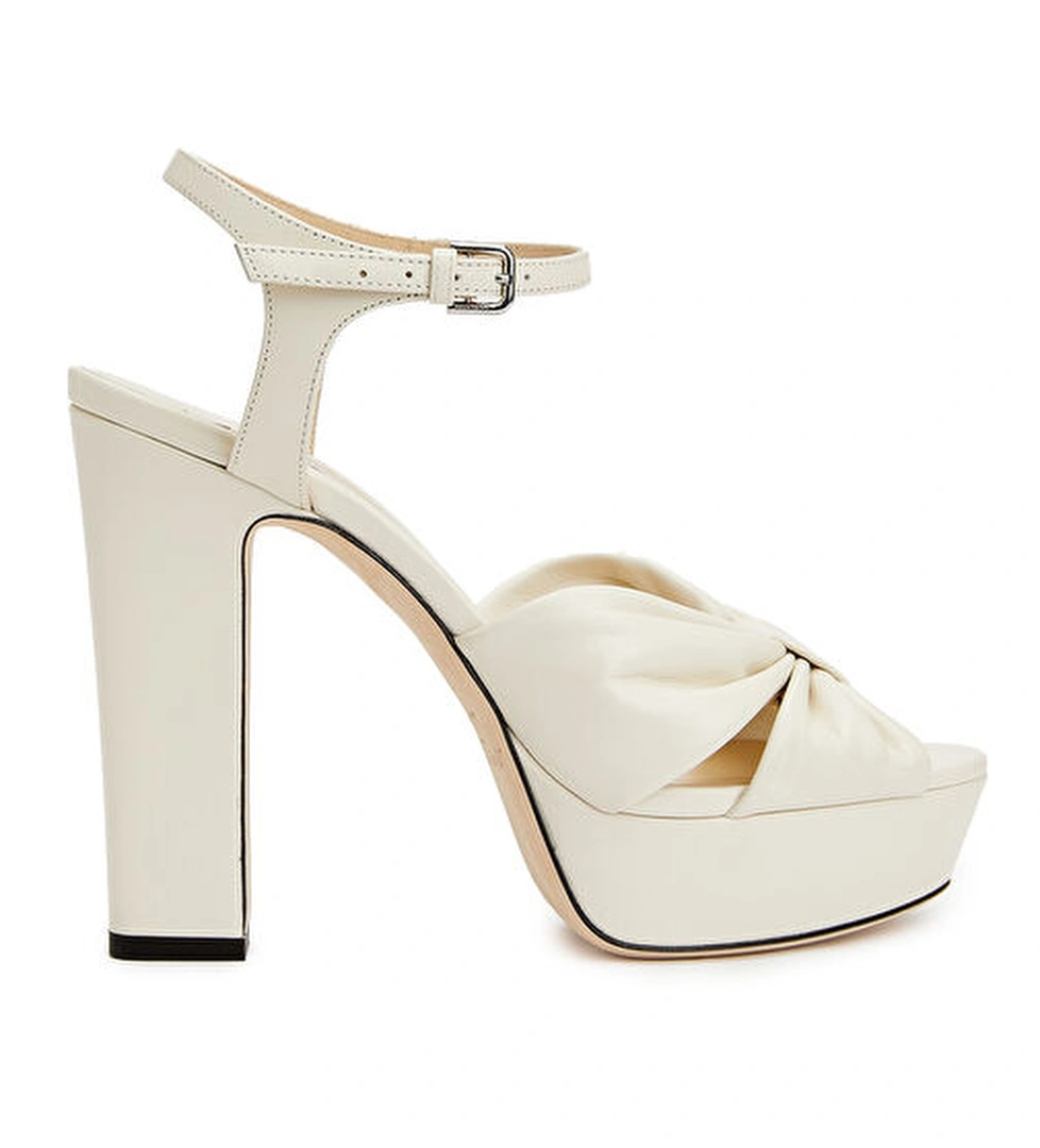 Heloise Beyaz Kadın Deri Sandalet - Görsel 1