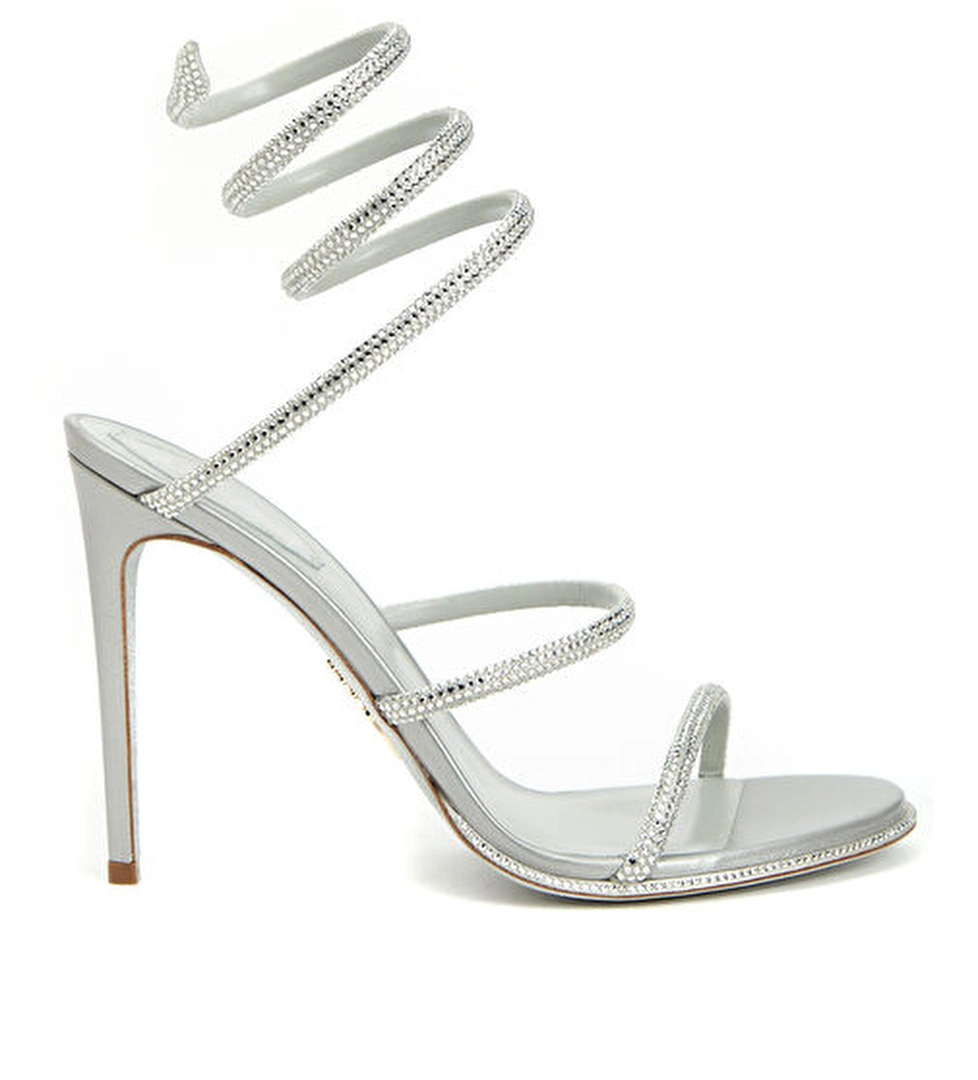 Rene Caovilla Cleo Silver Topuklu Sandalet model görseli