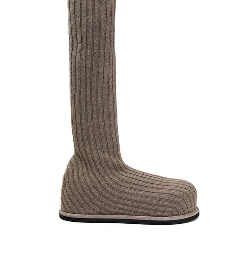 Amina Muaddi Veneda Vizon Kadın Yün Çizme model görseli