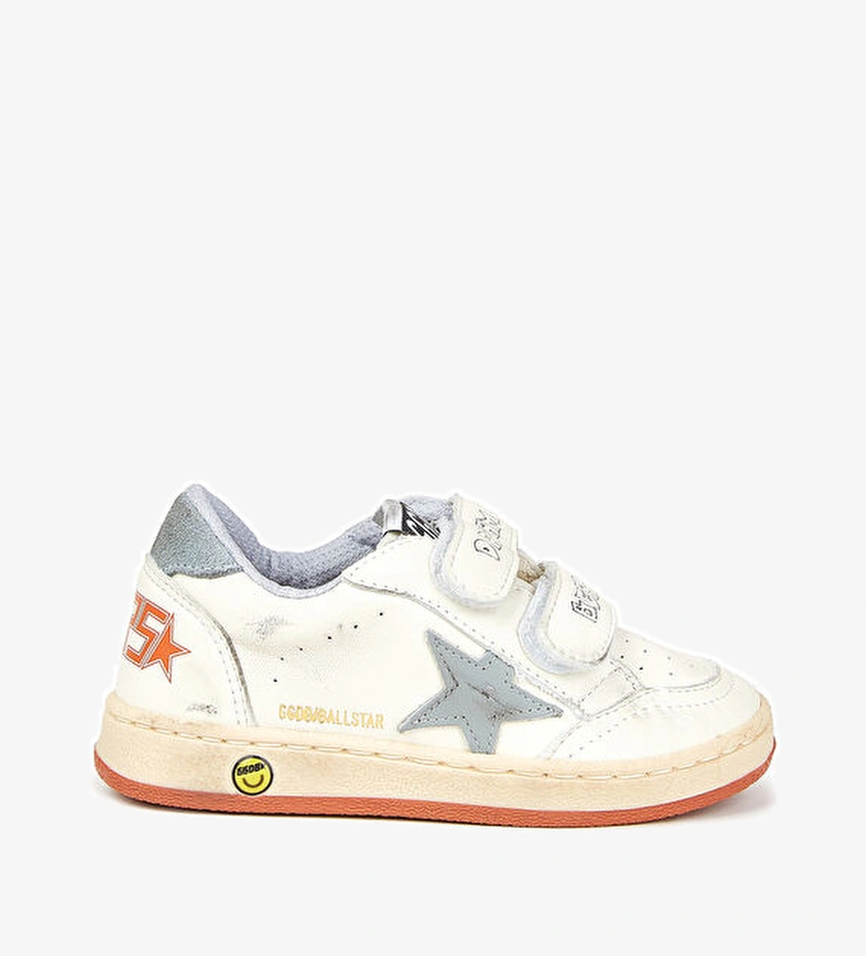 Golden Goose Ball Star Beyaz Çocuk Deri Sneaker model görseli