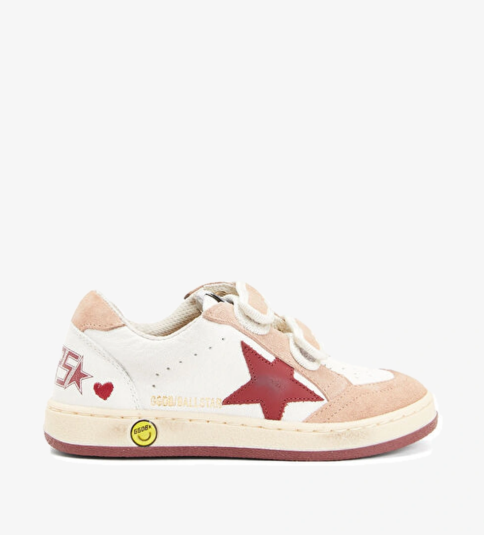 Golden Goose Ball Star Pembe Kız Çocuk Deri Sneaker model görseli