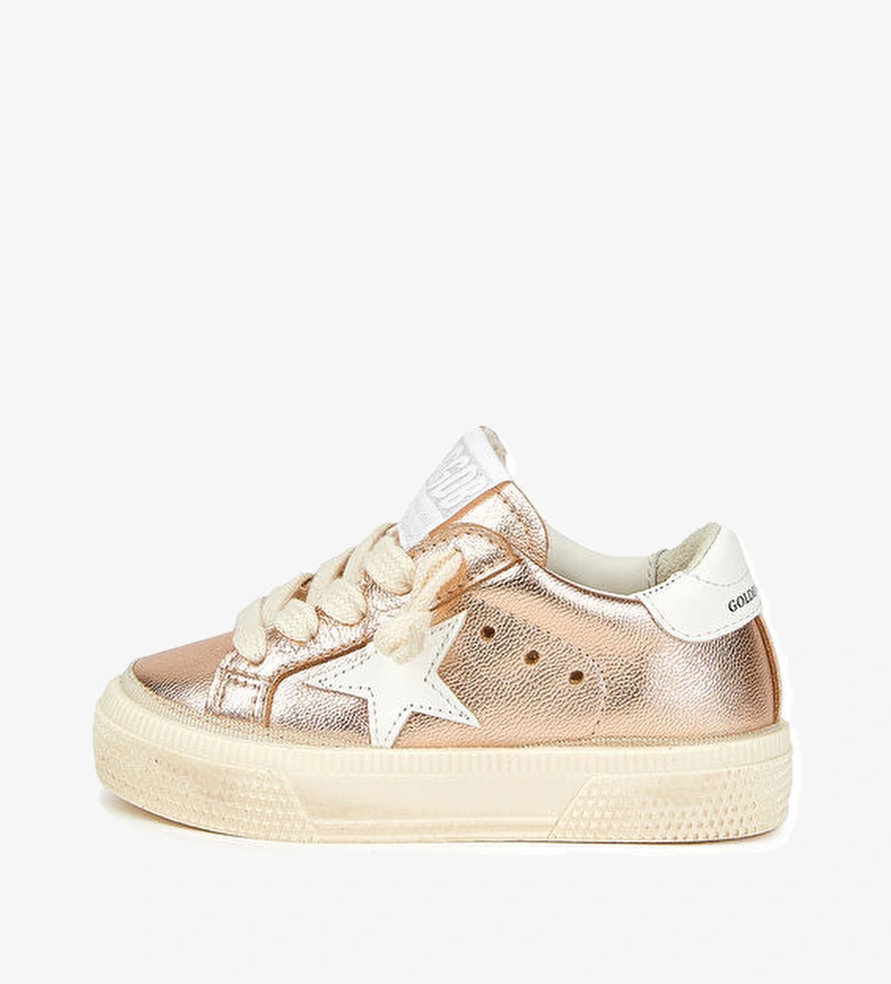 Golden Goose May Rose Gold Çocuk Deri Sneaker model görseli