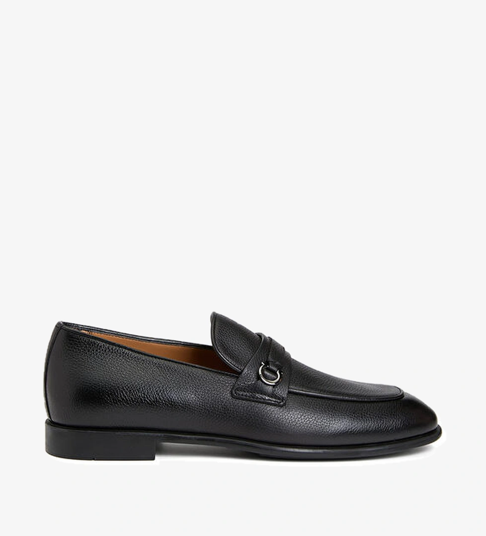 Ferragamo Siyah Erkek Deri Loafer model görseli