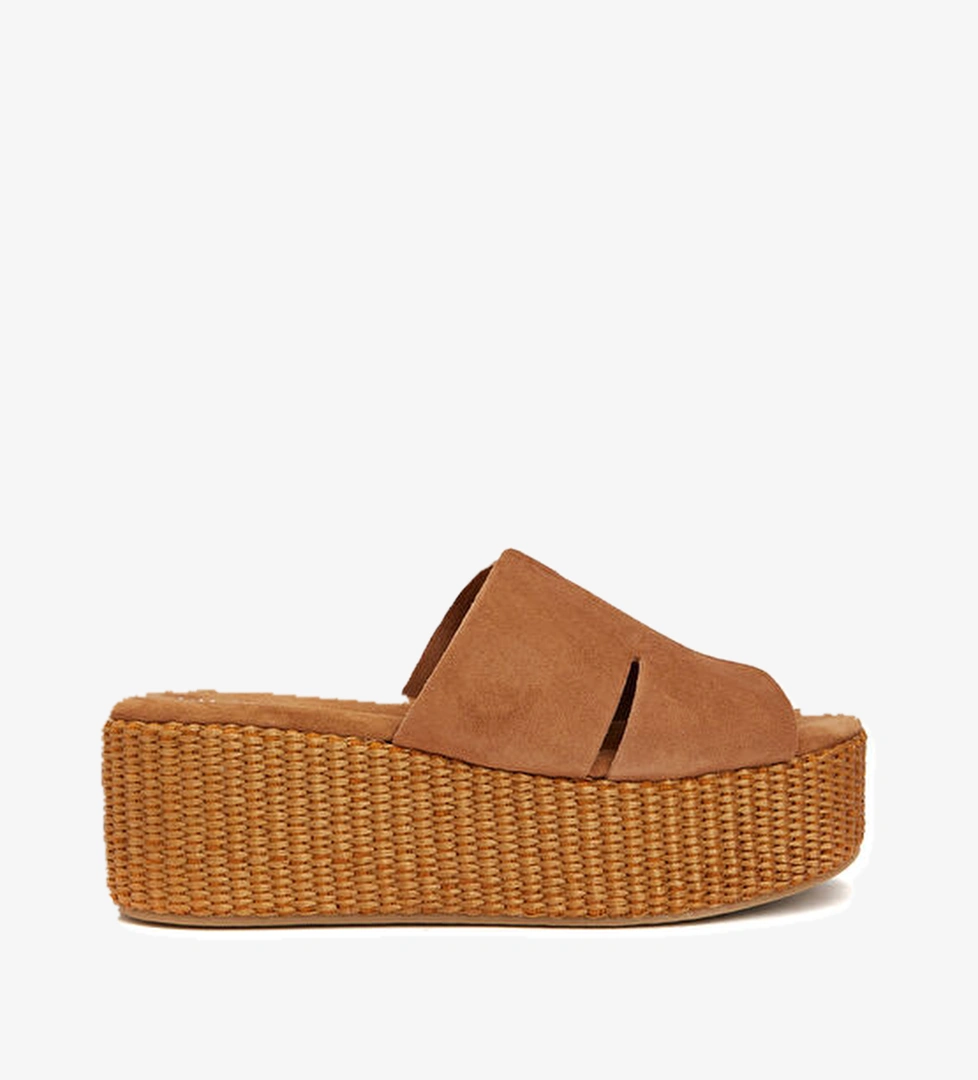 Taba Kadın Süet Terlik - Görsel 1