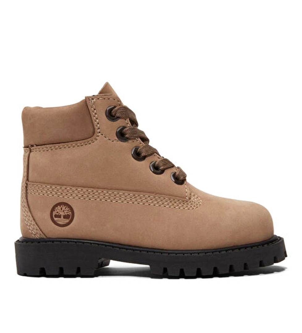 Timberland Premium Koyu Bej Unisex Çocuk Deri Bot model görseli