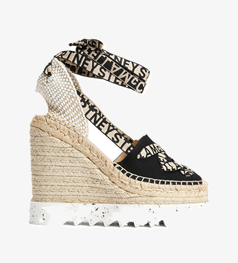 Stella Mccartney Siyah Organik Pamuk Kadın Espadril model görseli