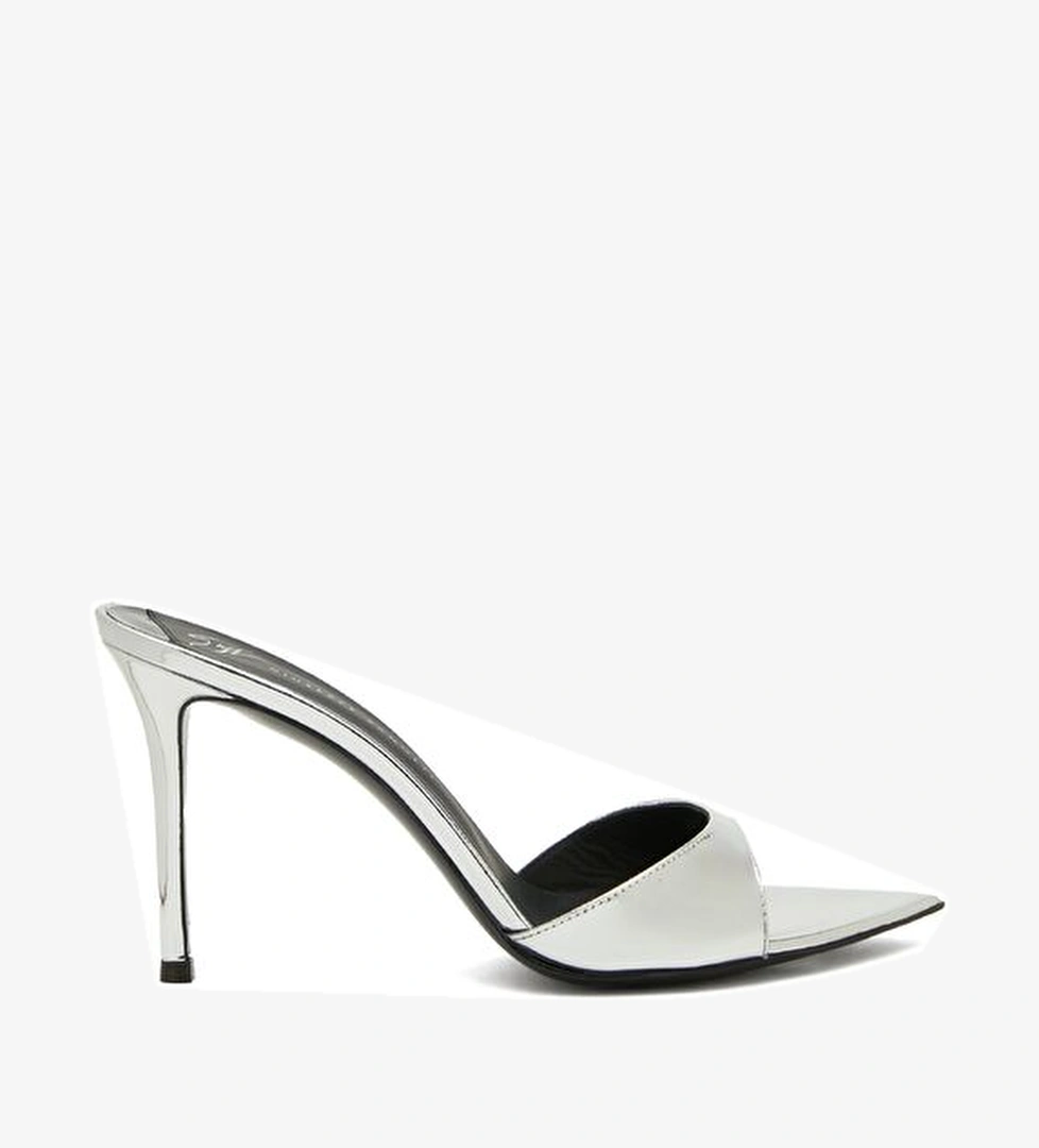 Giuseppe Zanotti Silver Kadın Deri Terlik model görseli