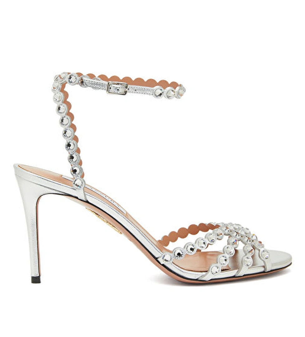 Aquazzura Tequila Silver Kadın Deri Sandalet model görseli